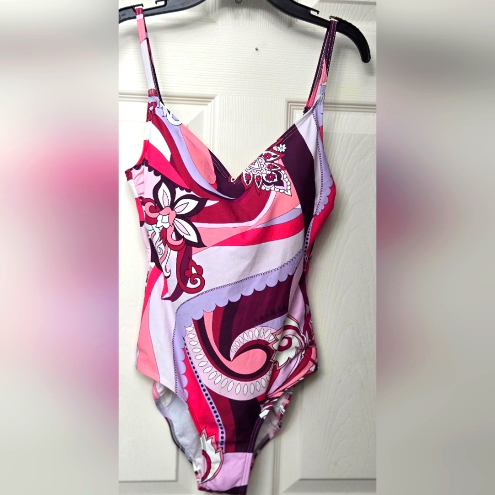 Kuny Swim Barcelona One Piece Swimsuit Size 8 Euc